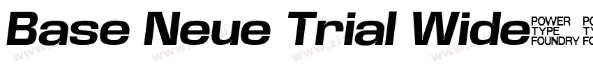 Base Neue Trial Wide字体转换